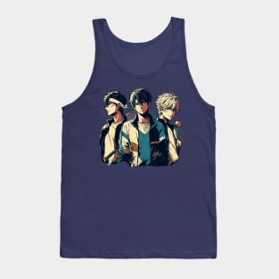 Handsome Tennis Players Anime Manga Sports Husbando Otaku Tank Top